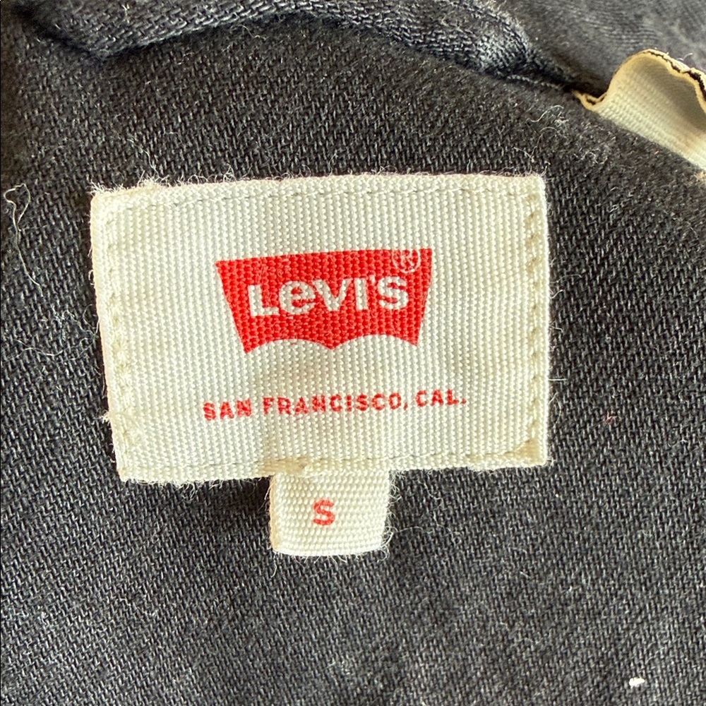 Levi's Black western button down size small cone … - image 3